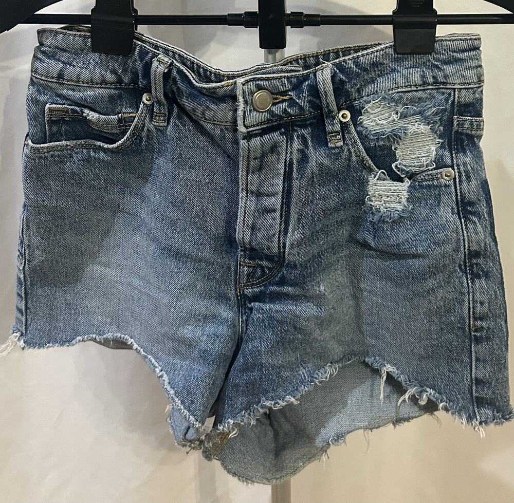 Good American Cut Off Denim Shorts Women’s Size 2/26